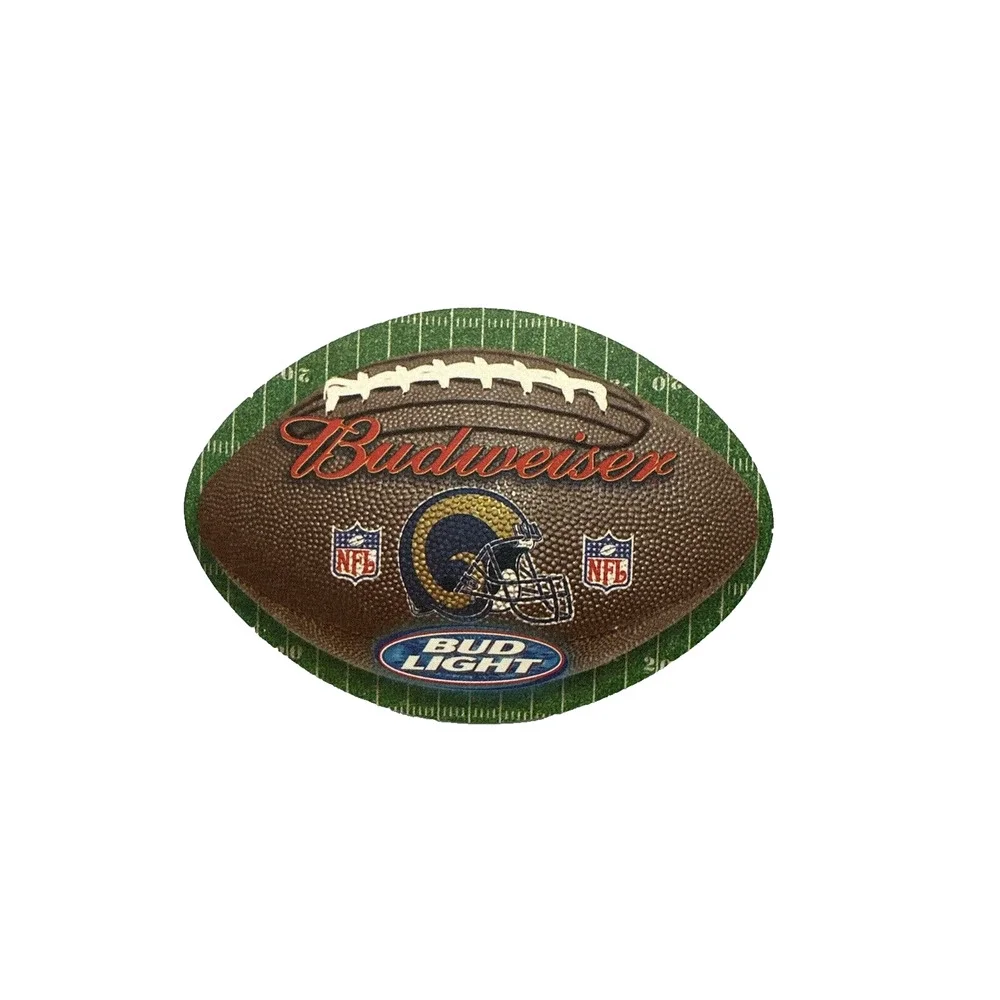 Budweiser Rams NFL Football Coasters 2001 Schedule Beer Barware Set‎